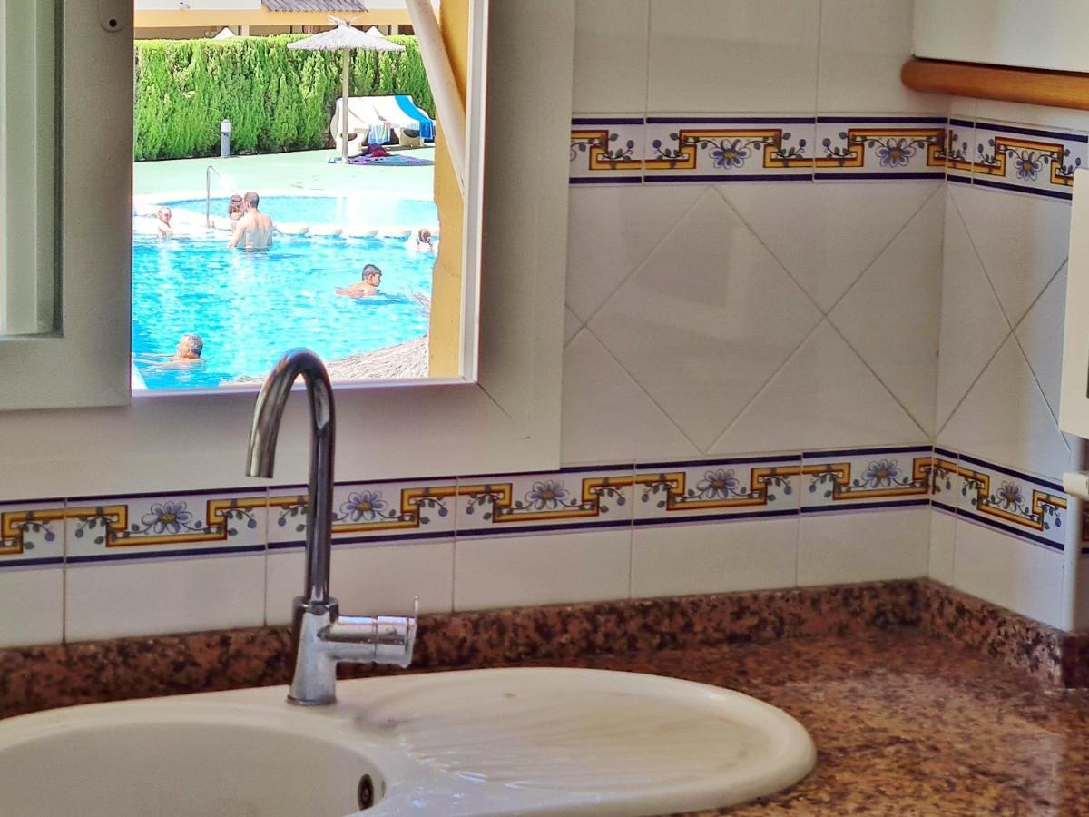 Apartamento Con Piscina En Oliva Nova Bagian luar foto